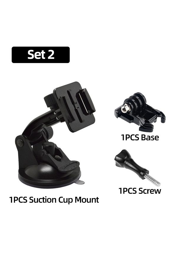 EXSKOF-For GoPro  Suction Cup Mount Car Suction With Base For GoPro Hero 13 12 11 10 9 8 7 6 5 4 Insta36... 1
