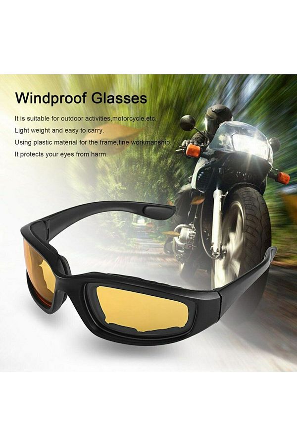 Choice Motorcycle Wind Sand Riding Glasses Anti Glare Polarized Night Driving Lens Outdoor Sunglasses Trendyol