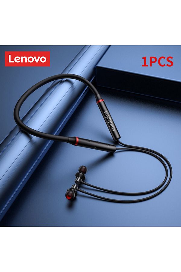 LENOVO-سماعات أذن بلوتوث لينوفو HE05X الأصلية، سدادات أذن مقاومة للماء، صوت عالي الدقة، سماعة رأس مغناطيسية للرقبة... 1
