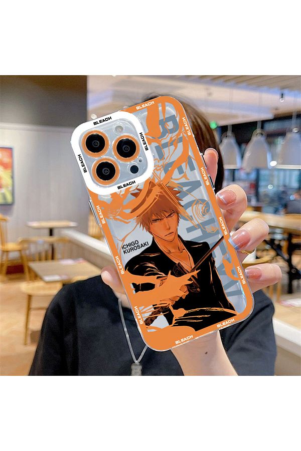Choice-Anime Bleach Ichigo Phone Case For Redmi Note 12 11 10 9 Pro 7 8 9C 10C 12C 13C 4G 5G Soft Silico... 1