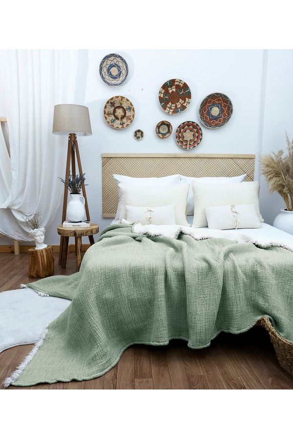 Muslin quilts king size outlet