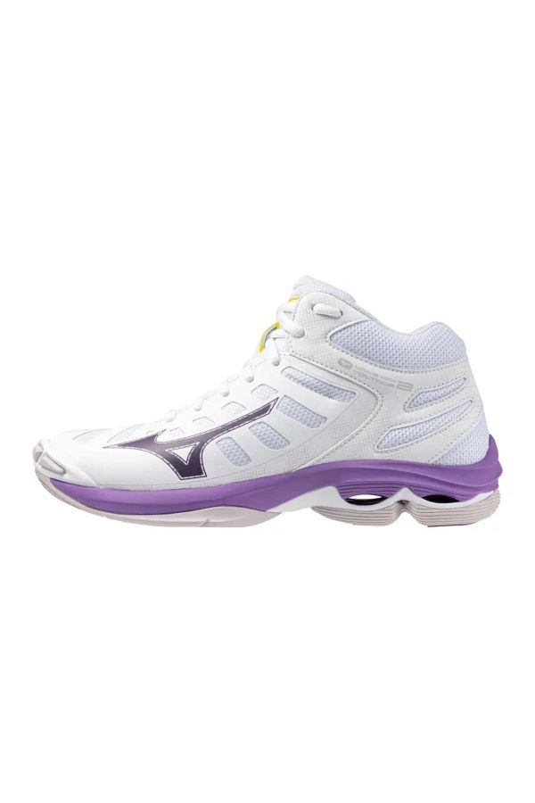 Mizuno Wave Voltage 2 Mid Women s White and Lilac Volleyball Shoes Trendyol