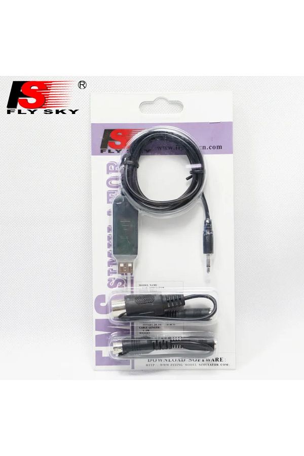 Choice-Original FLYSKY FS-SM100 SM100 RC USB Flight Simulator Cable Set for FS-I6 I10 I6X FS-T6 FS-CT6B ... 1