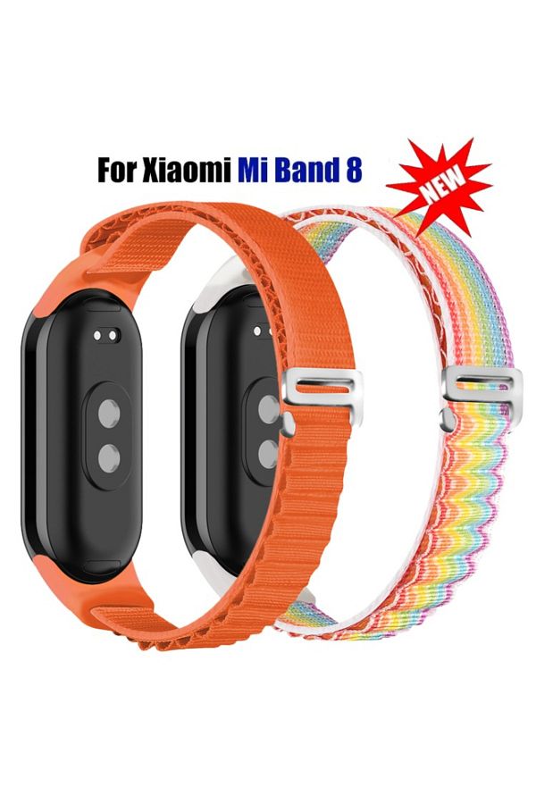 Choice Nylon Strap for Xiaomi Smart Band 8 Mi Global Version Sport Watch Belt Pulsera Correa Wristband f. Trendyol