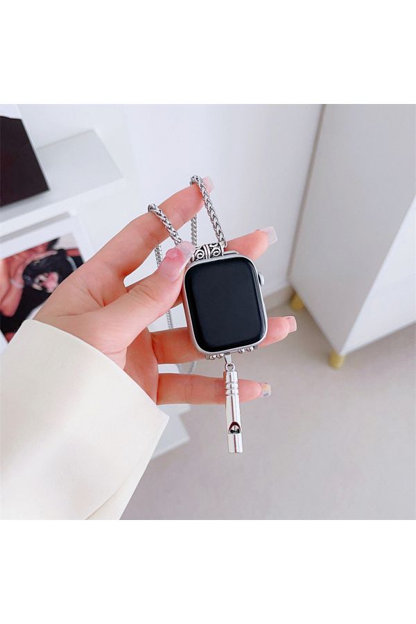 Choice Necklace Adapter Pendant For Apple Watch Ultra Band 44mm 45 40 41 49 Fashion Metal Chain Necklac. Trendyol