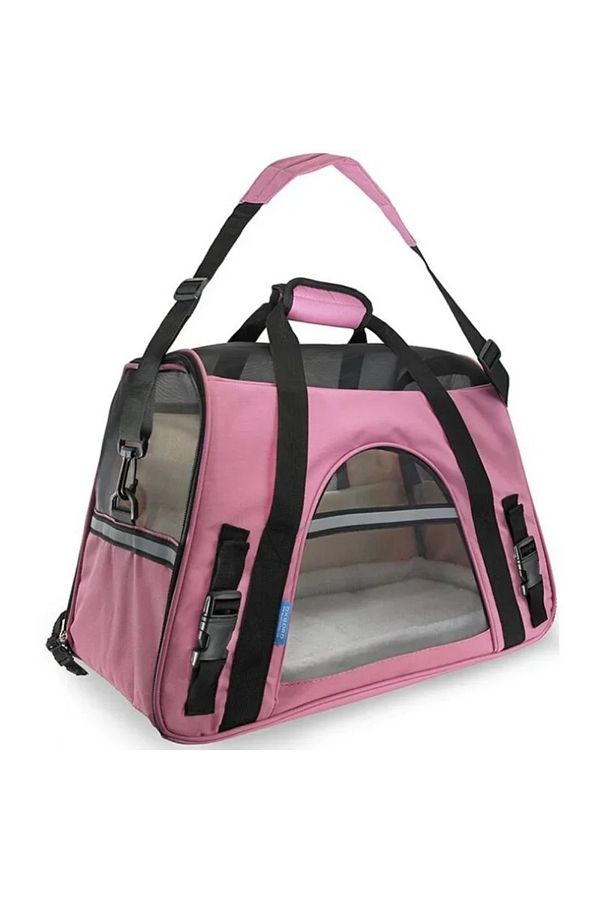 Pink dog carrier bag cheap