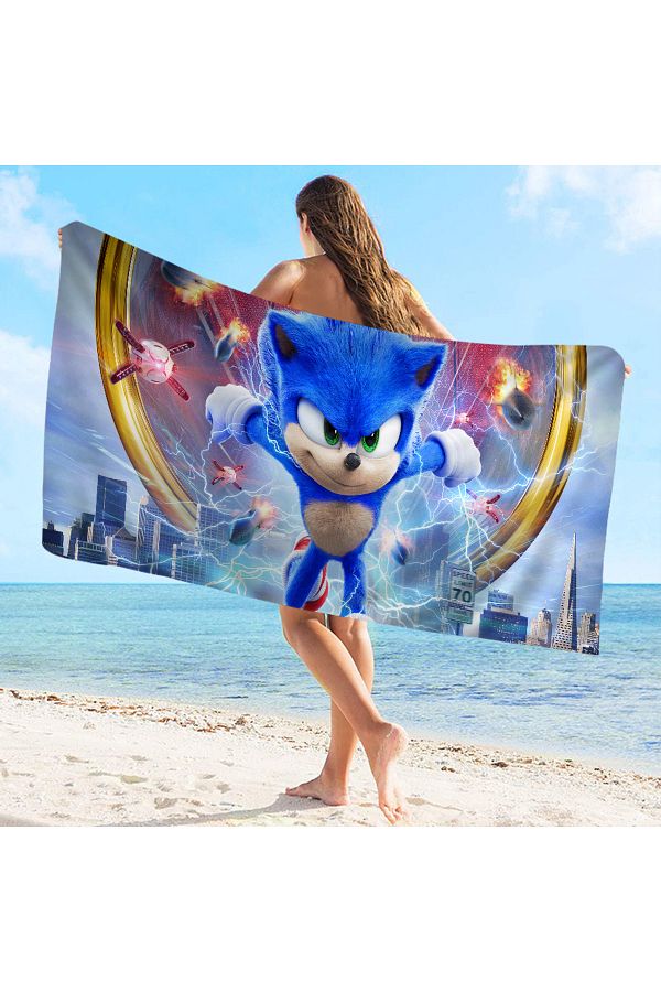 Sonic hedgehog beach towel online
