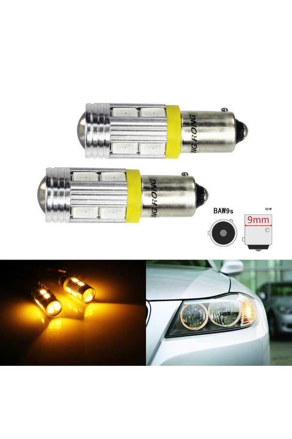 Choice-ANGRONG HY21W BAW9s 10 SMD 5630 LED Bulb Side Indicator Turn Signal Reverse Light Amber 1