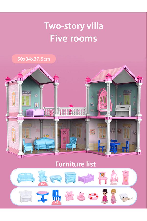 Choice Doll House Barbie DreamHouse Doll House Playset Fully Furnished Fashion Dollhouse Luxury Doll. Trendyol