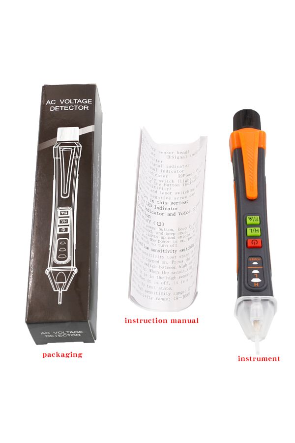 NJTY-T02a T02a Multifunction Non-contact High Voltage Induction Tester, Live/neutral Wire Detector, 1