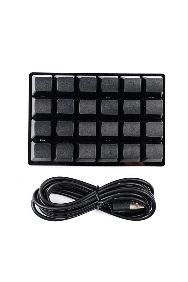 Choice-Mini USB Custom Mechanical Keyboard 24 Keys Black/White Gaming Keyboard Sayo Device Shortcut Prog... 1