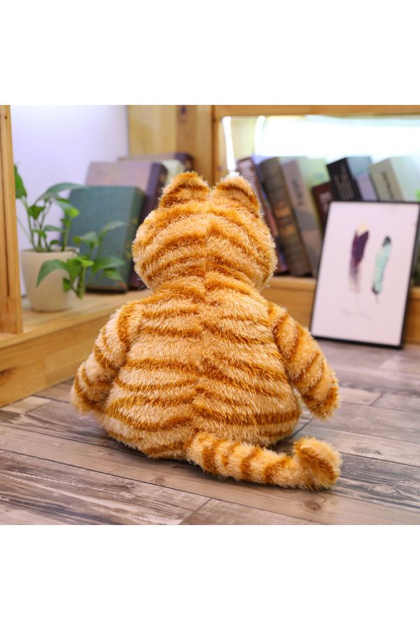 Fat orange cat stuffed animal discount