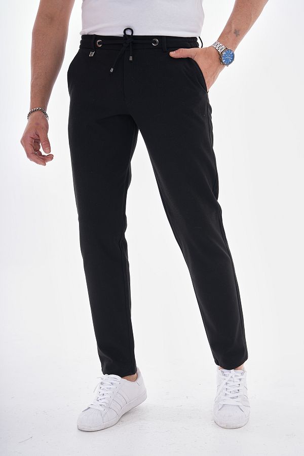 R Germen Slim Fit Comfortable Fit Thin Lace Up Jogger Pants Trendyol