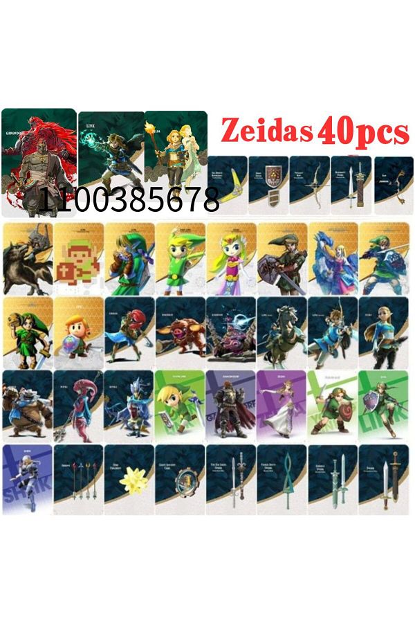 Choice-High Quanity 40pcs Zeldaes Card Ntag215 NFC BOTW Set with Skyward Sword Loftwing for Link Breath ... 1