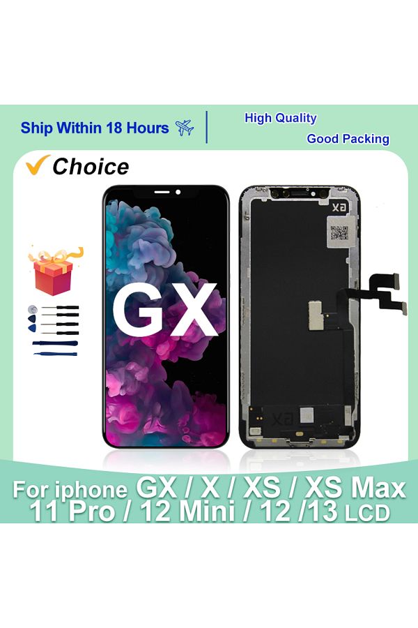 MSMADE-GX AMOLED For iPhone X XS Max LCD Display True Tone With 3D Touch Screen For iPhone 11 12 Pro Max... 1