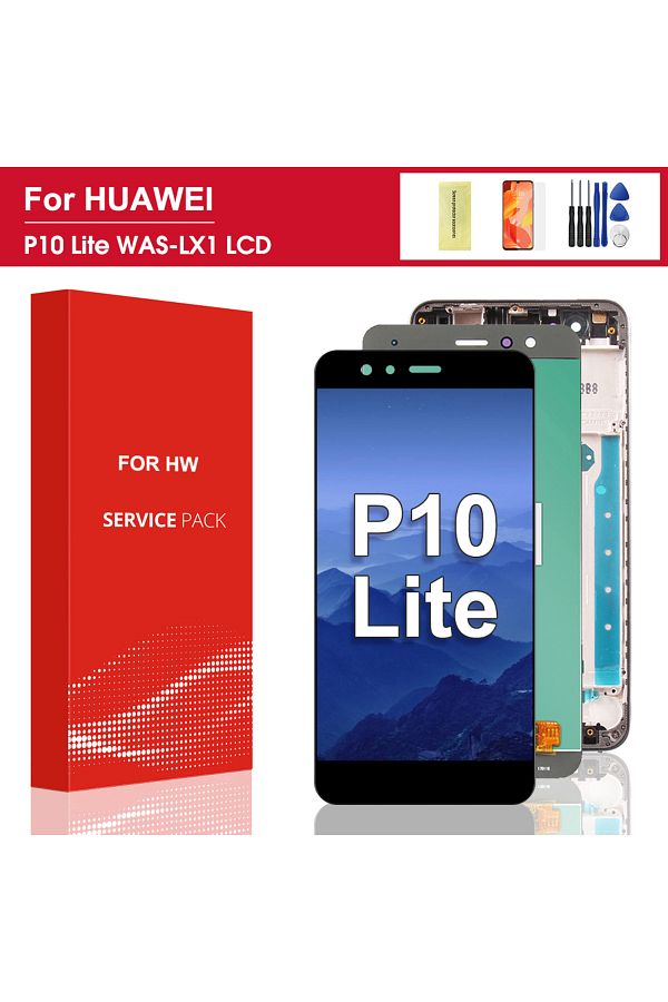 OKBICHI-Black No Frame Display For Huawei P10 Lite Display Touch Screen With Frame Replace Original For Huaw 1