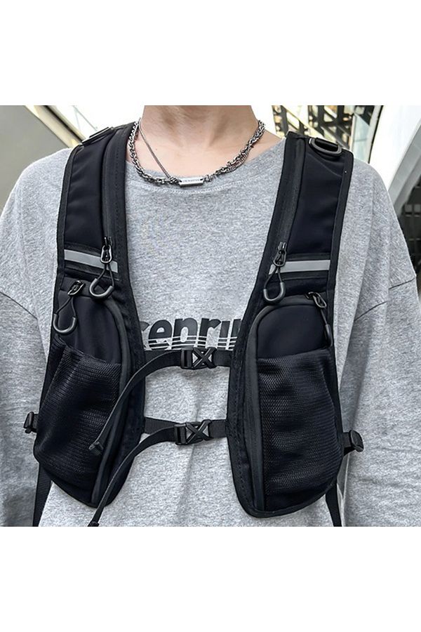 Choice Hip hop Streetwear Chest Rig Bag for Men Fashion Waterproof Tactical Vest Chest Packs Function St. Trendyol