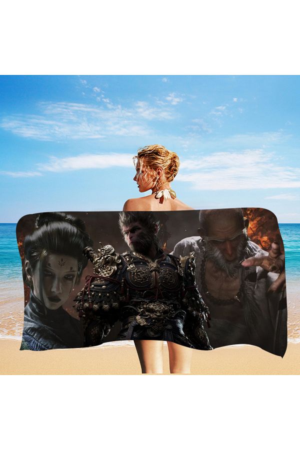 Choice Game Black Myth W Wukong Microfiber Blanket Quick Drying Beach Towels Oversized Printing Super Ab. Trendyol