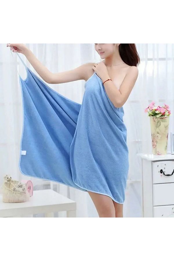 Choice Wearable Towel Ladies Shower Spa For Adults Beach Soft Bath Towel for Women Microfiber Bathrobe B. Trendyol