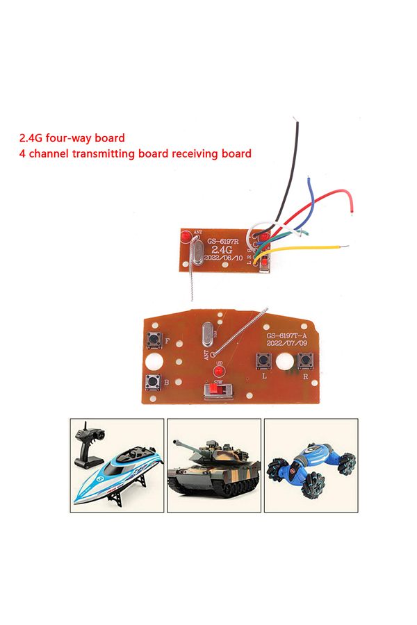 Choice 2.4G Four Channel Transmitter Receiver Board For RC Car Remote Control Toys Parts Module High Qua. Trendyol