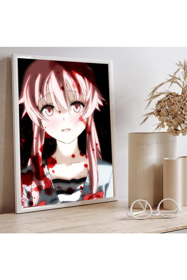 KAYOU-1pc Yuno Gasai Future Diary Anime Poster HD Posters Home Room Bar Cafe Decor Art Wall Painting Pi... 1