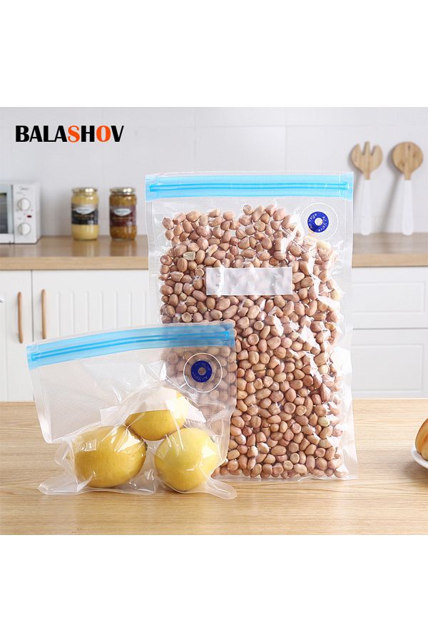 Choice 5pcs 10pcs Vacuum Bag Vacuum Zipper Bags Reusable Food Storage Bags For Vacuum Sealer lot Food. Trendyol