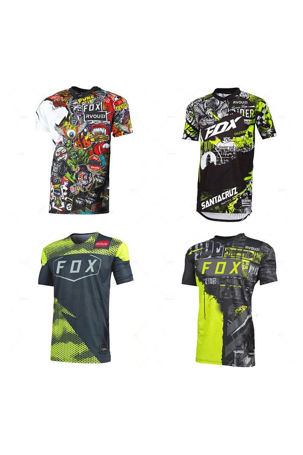 Choice Rvouei Fox Enduro MTB Cycling Sleeve Downhill Shirt Camiseta Motocross T shirt Mx Mountain Bike C. Trendyol