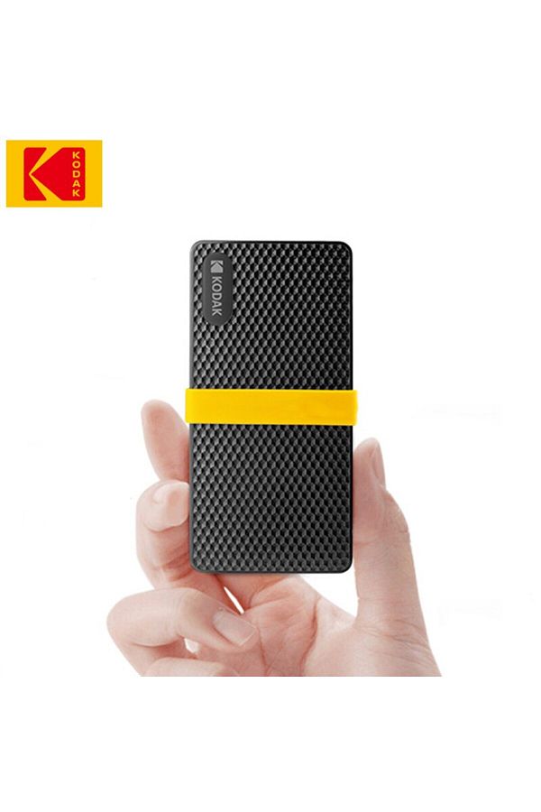 Kodak-محرك أقراص صلبة خارجي محمول X200 بسعة 512 جيجابايت و2 تيرابايت و1 تيرابايت ومنفذ USB 3.1 من النوع C ومحرك أقراص صلبة سعة 512 جيجابايت و256 جيجابايت 1