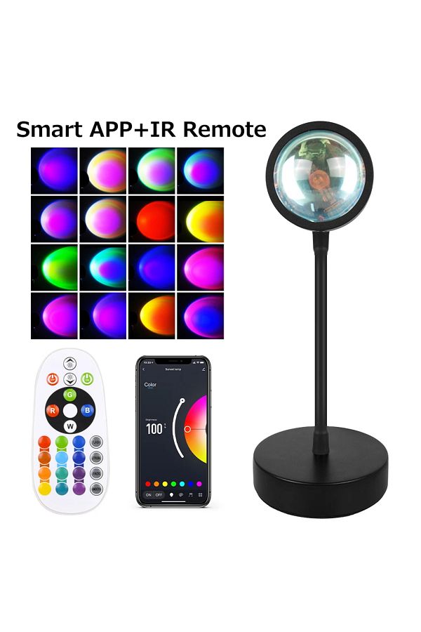 GGBEE-Smart App And Remote Tuya Smart Sunset Lamp Usb Projector Led Night Light With Remote Bluetooth App 1