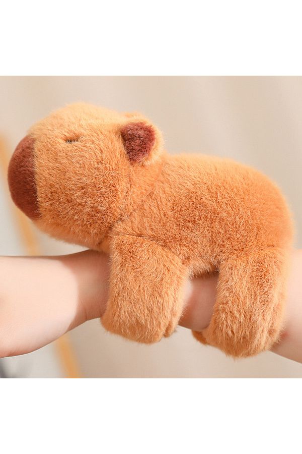 Choice-New Capybara Wristband Bracelet Kawaii Cartoon Plush Animal Capybara Clap Circle Cotton Doll Cute... 1