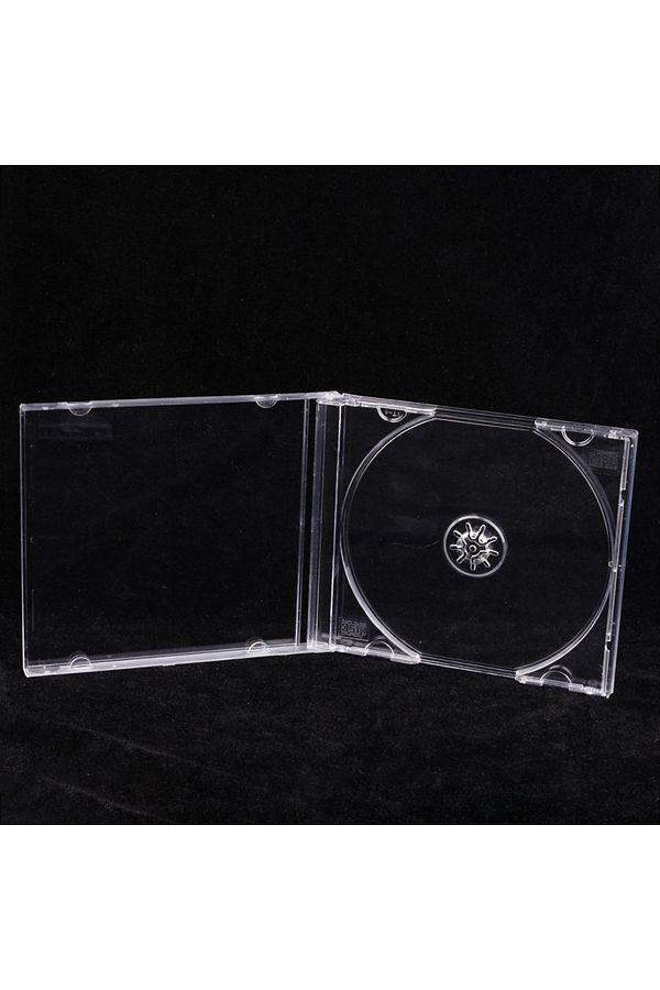 Choice-1PC Empty CD Case Standard Disc Storage Box Transparent Bottom CD Box PP Plastic CD Case CD Case ... 1