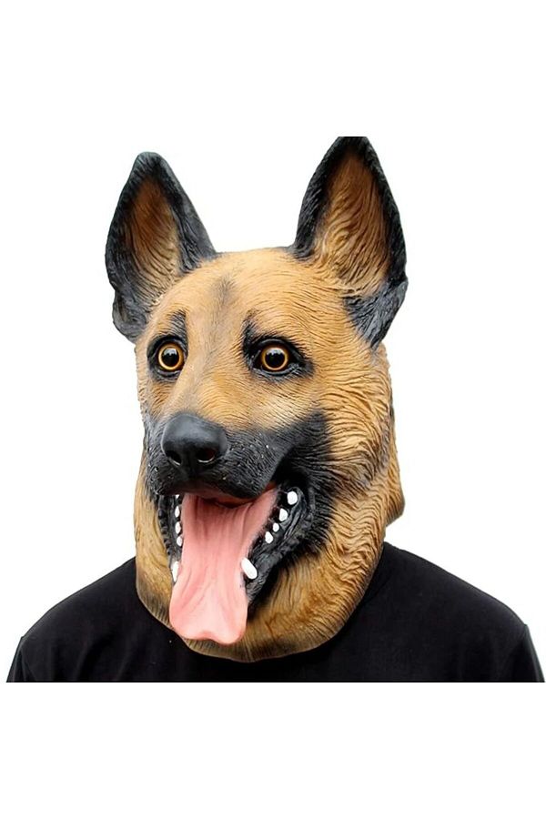 Choice-Dog Head Mask Halloween Party Dog Costume Masks Mask Super Bowl Underdog Costume Latex Animal Hea... 1