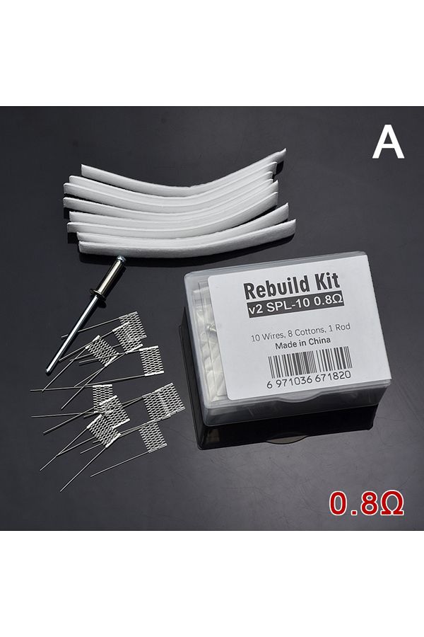 Choice-1Set DIY Rebuild Kit V2 Spl-10 0.6/0.8ohm Spl-10 1.0/1.2ohm Mesh Coil Resistance Wire Replacement... 1