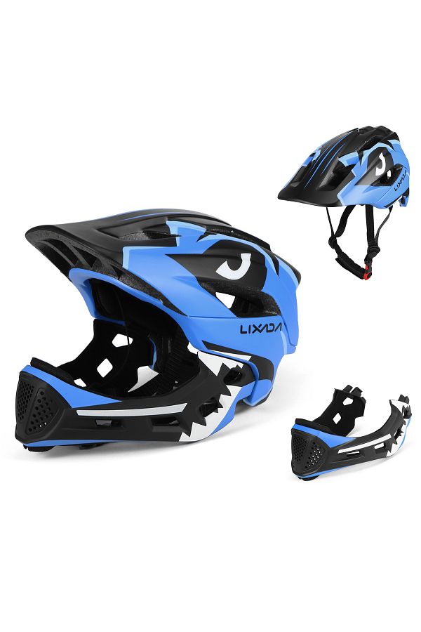 Child full face bike helmet top