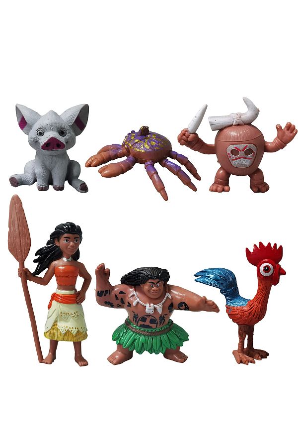 Choice-6-10pcs/set 5-11cm Moana Princess Maui Chief Tui Tala Heihei Pua Action Figure Brinquedo Toys For... 1