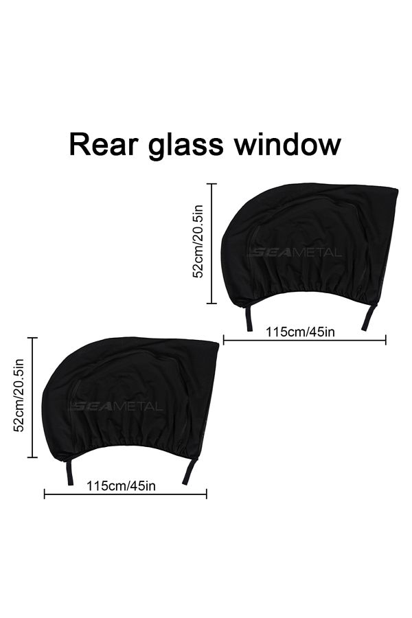 SEAMETAL-SEMETAL Car Window Shade Side Window Sun Shade Breathable Mesh With Zipper Car Window Screen Cove... 1