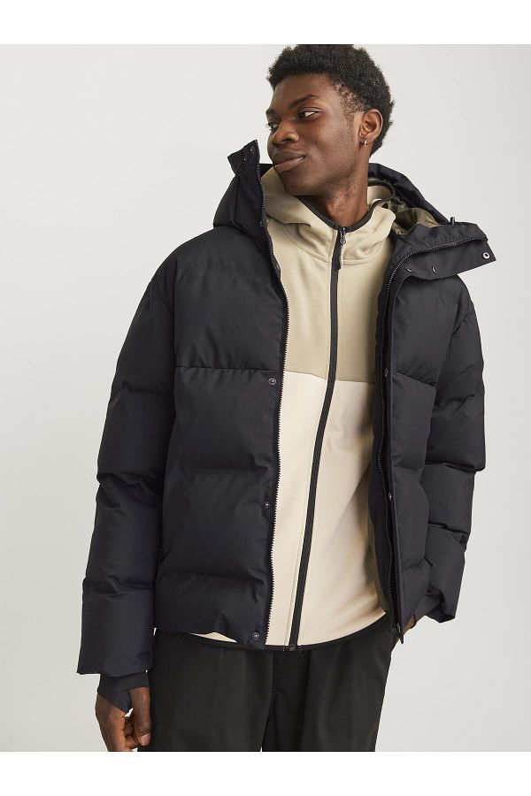 Jack Jones Jack Jones Core Men s Black Coat 12261971 Trendyol