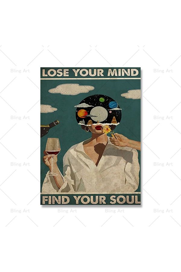 Choice-Lose Your Mind Find Your Soul Poster Music Poster and Print Wine Lovers Vintage Posters Wall Art ... 1
