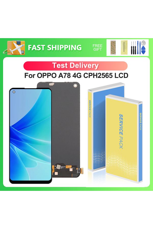 sinmaytai-For OPPO A78 4G 6.43''For AMOLED A78 4G CPH2565 LCD Display Touch Screen Digitizer Assembly Repla... 1