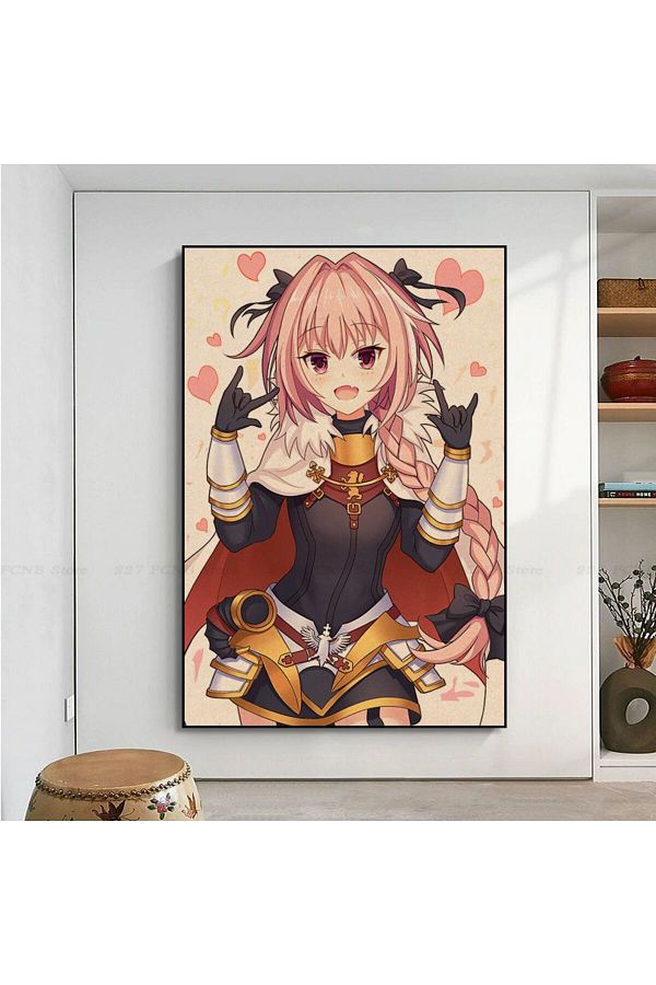 Choice-Anime Cute Fate Apocrypha Astolfo Anime Posters Wall Art Retro Posters for Home Home decor 1