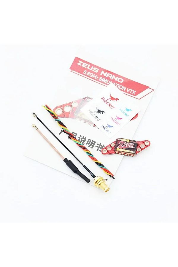 Choice-HGLRC Zeus nano VTX 350mW FPV 5.8G 2.4g 40CH Built-in Microphone 16/20/25.5mm Hole For RC FPV Tra... 1