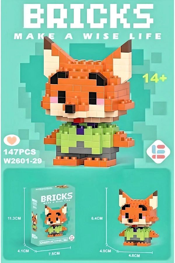 Bricks Disney Zootropolis Nick Puzzle 3D Puzzle Lego Trendyol