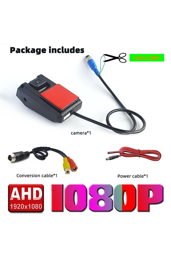 QXNY-HD AHD Truck Parking Backup Camera 1080/720P Reverse image Front Side Vehicle Rear View Image For... 1