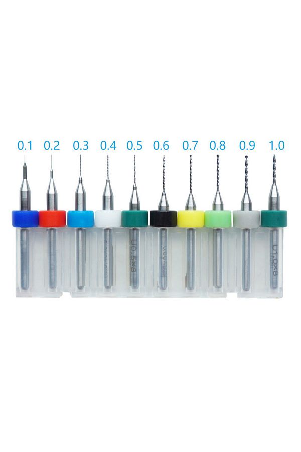 Choice-10Pcs/set 0.1mm to 1.2mm PCB Mini Drill Bit Tungsten Steel Carbide CNC Drilling Bit For Print Cir... 1