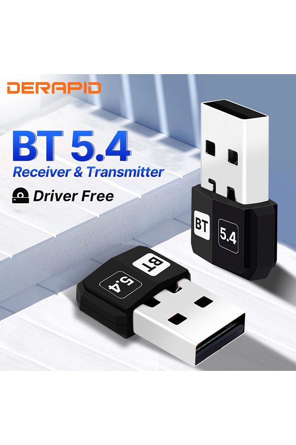 DERAPID-Bt 5.4 Usb Adapter Usb Bluetooth 5.4 Adapter Audio Dongle Adapter Mini Usb Wireless Receiver/transmi 1