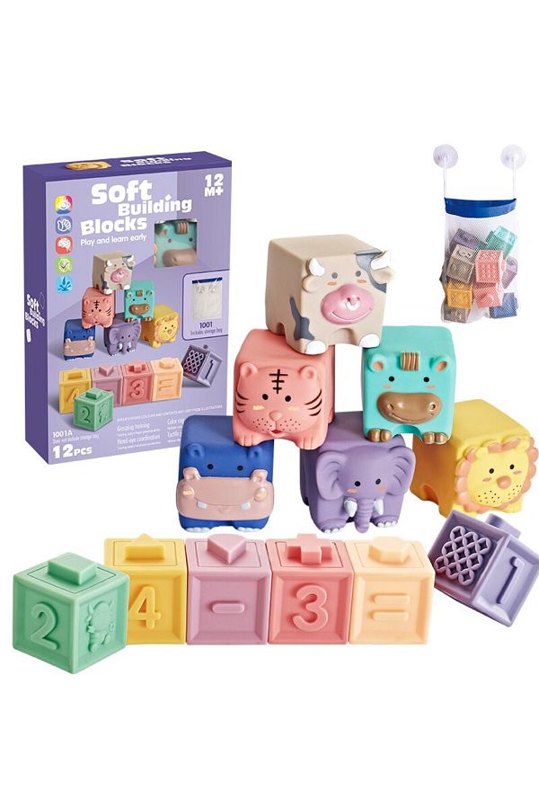 Choice-Baby Blocks Soft Building Blocks Toys for 6 Months Up Toddlers Soft Blocks for Toddlers.Squeeze B... 1