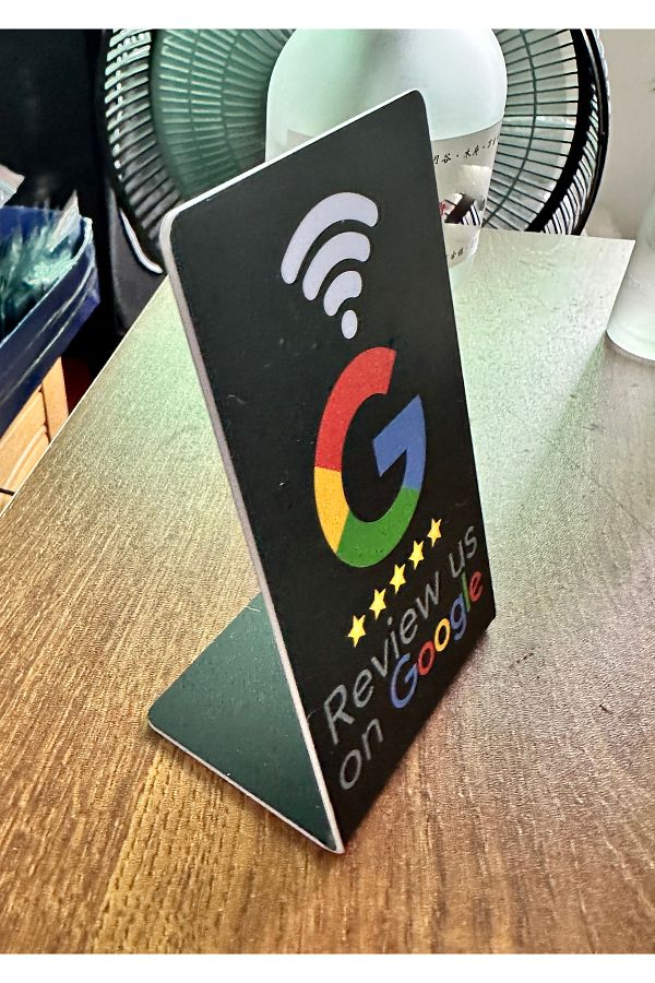 Guang Hongrun-13.56Mhz Programmable Google Review Card NFC Station Table NFC Google Reviews On Display Bending ... 1