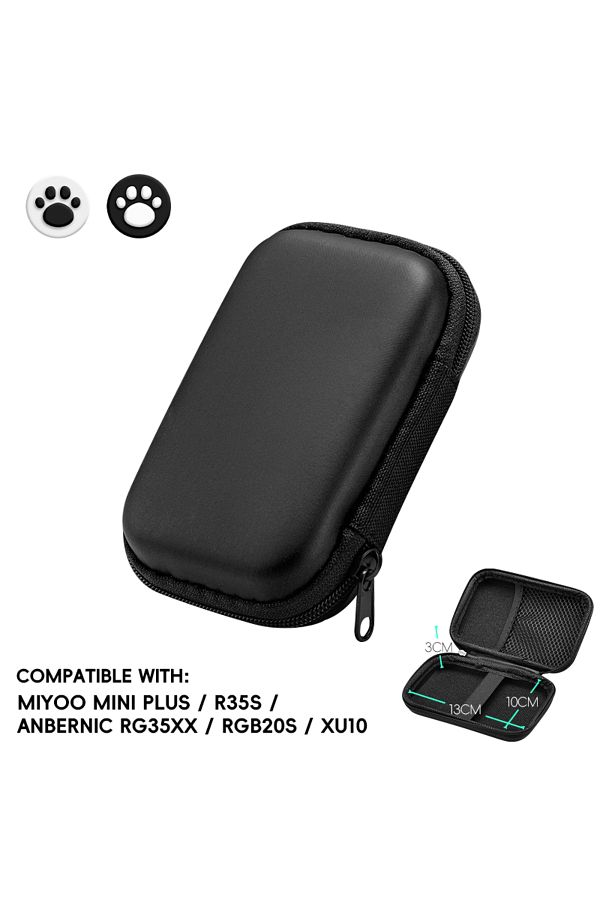 Choice-Black Data Frog Protable Bag For Rg35xx Plus Case For Anbernic Rg35xx Fund Cover Case For R36s R35s 1