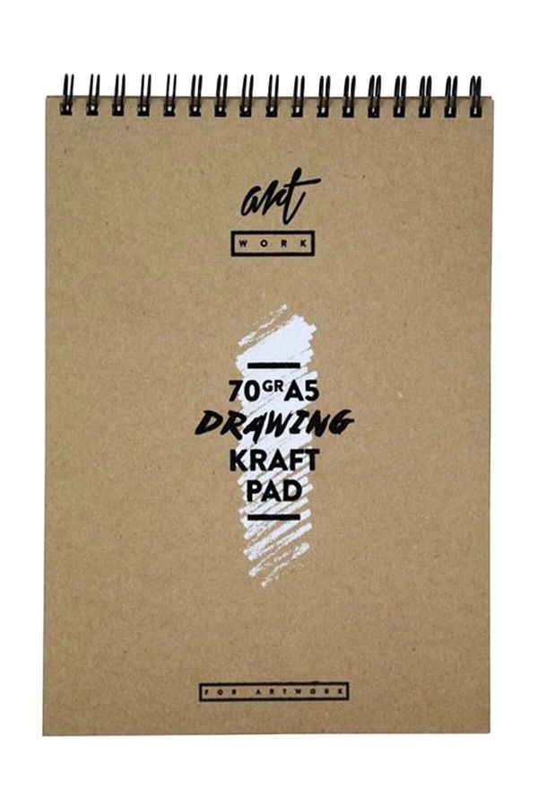 artwork-50 Sheets A5 Kraft Drawing Block Art-70-a5 / 1