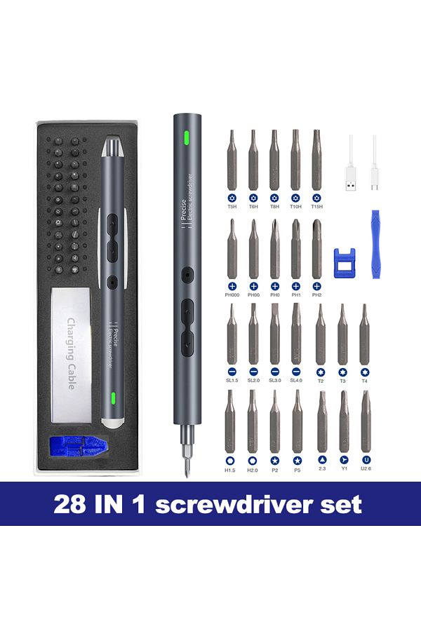 Choice-28 in 1 set 28 in 1 Electric Screwdriver Set Precision Power Tool Kits Rechargeable Wireless Cordles 1